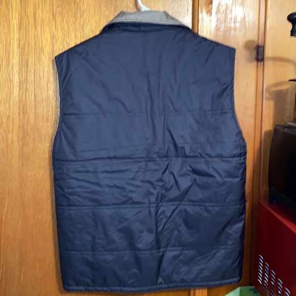 Fashion Mens Blue & Tan Vest - Picture 7 of 17